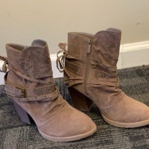 Lane Bryant booties in Classic Camel size 10